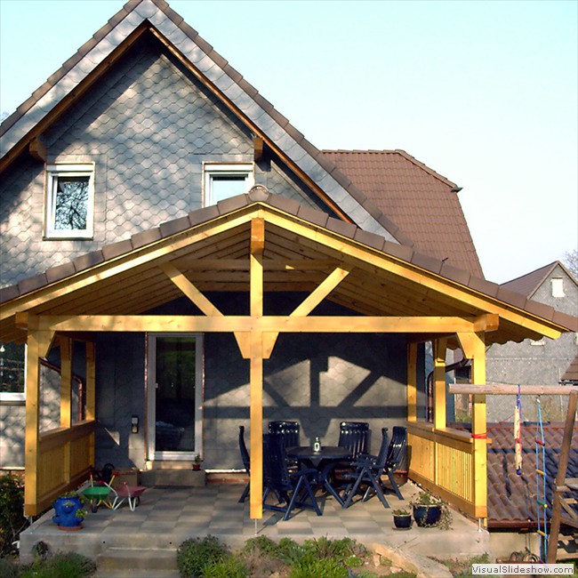 Terrassenüberdachung – Zimmerei Büschel